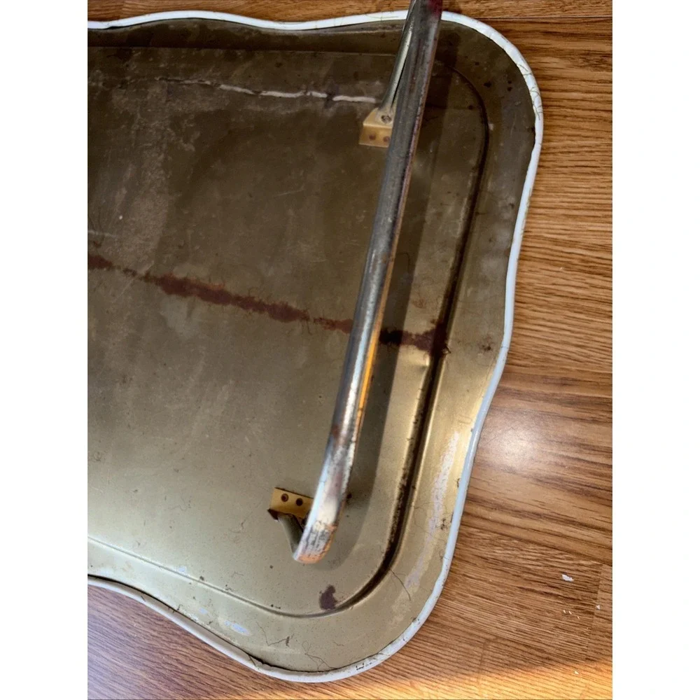 Vintage 1970's TV Lap Tray Folding Legs Butterfly Pattern 17x22 MCM Bed Retro